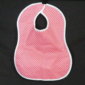 MOTHERSCARE | OS - one size | Baby - Infant - Toddler | Red Heart Print Baby Bib